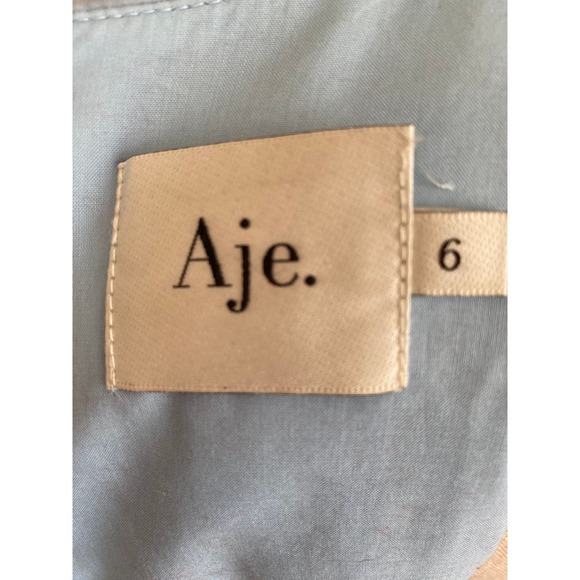 Aje Solstice Ring Embellishment Cut-out Cotton Mini Dress Size 6 - Picture 8 of 16